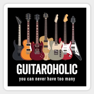 Guitaroholic: Several Guitars in Perfect Harmony Sticker